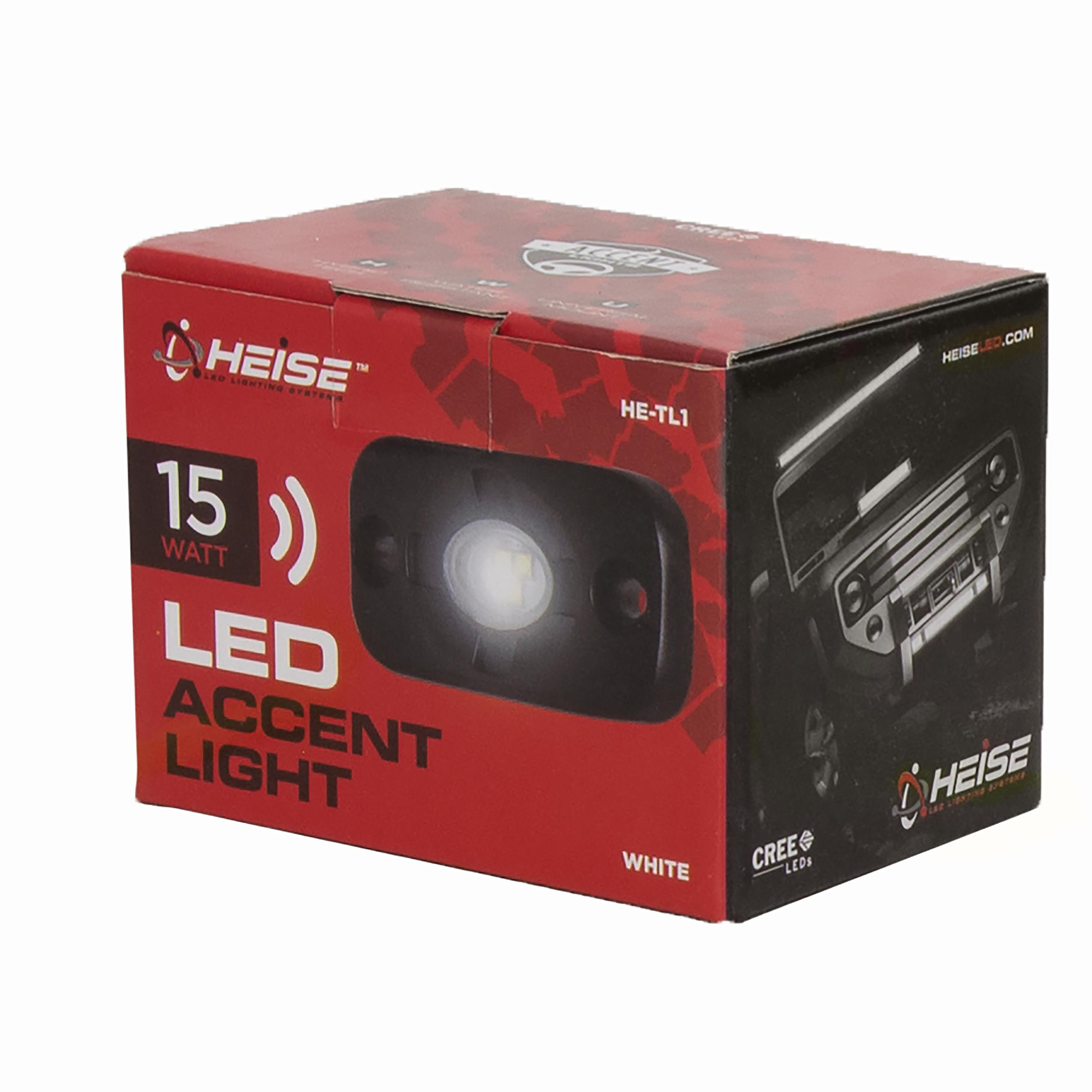 White Auxiliary Lighting Pod - 1.5x3 Inch, 3 LED