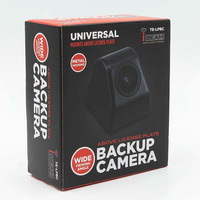 Above License Plate Backup Camera with Black Metal Housing