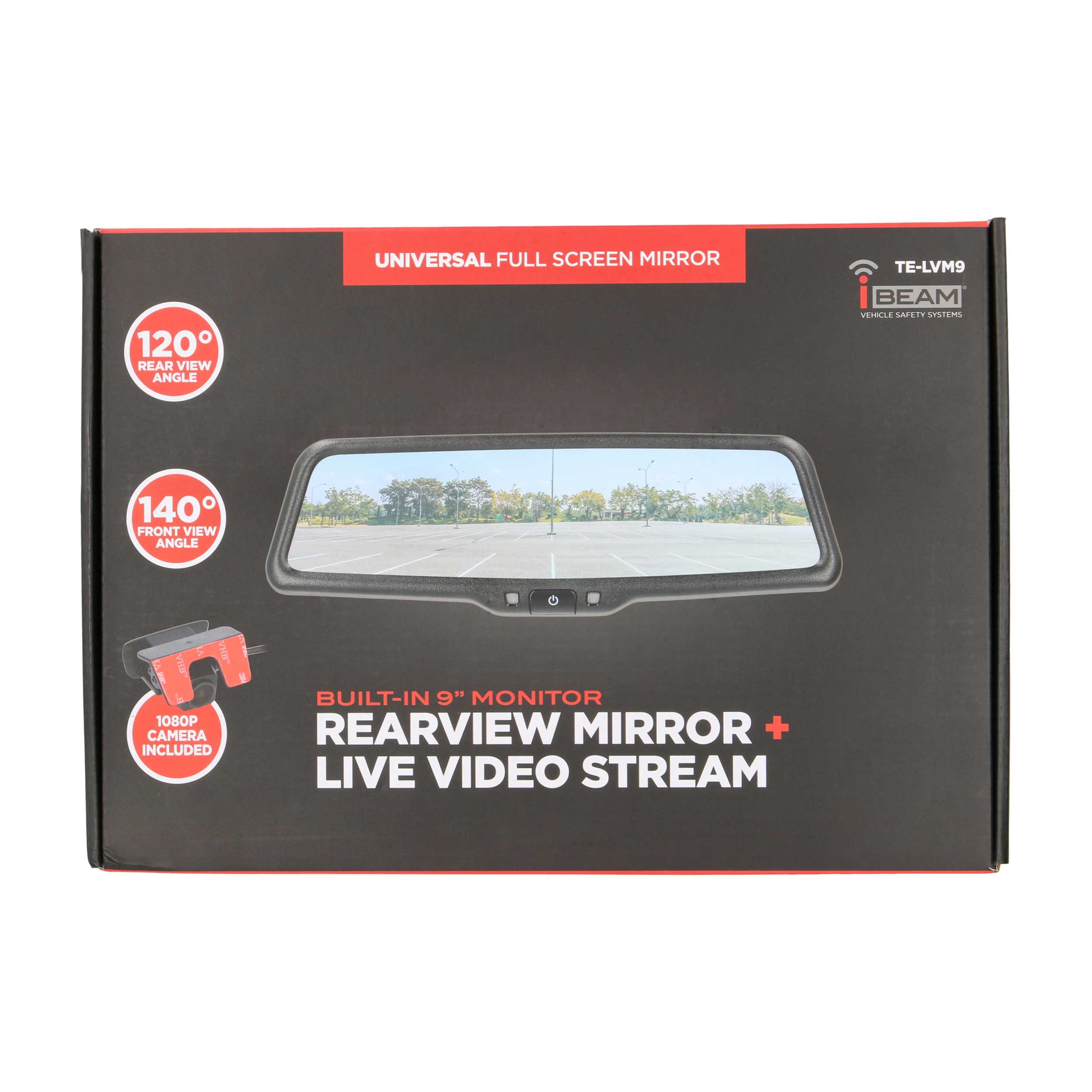 9" Live View Streaming Rearview Mirror