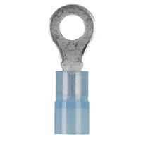 Blue Nylon Ring Terminal 16-14 Gauge #8 - Package of 100