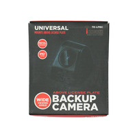 Above License Plate Backup Camera with Black Metal Housing