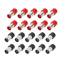 Ferrules Refill Pack | 0/1GA | Red/Black | 20 Piece