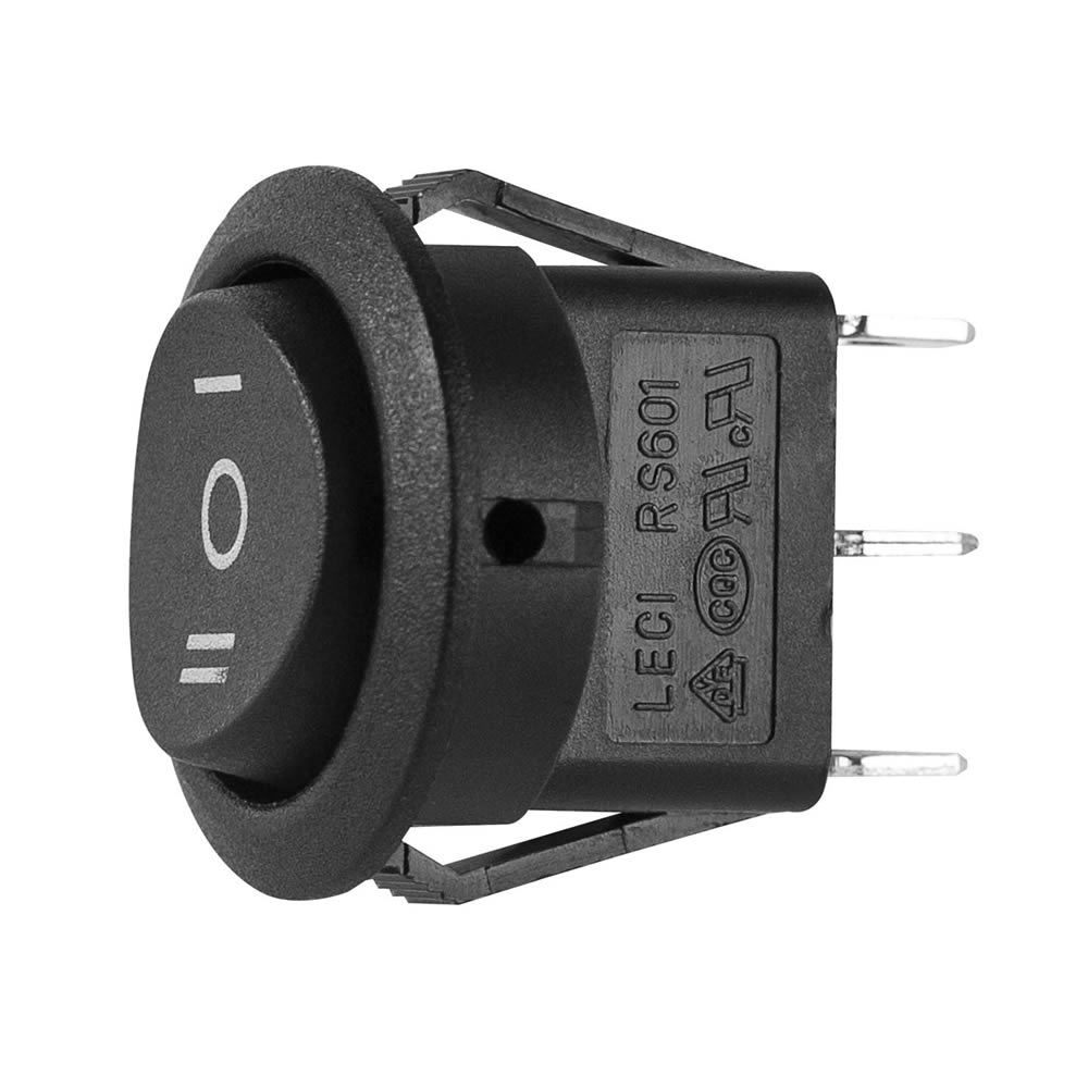 Momentary Off Momentary Switch Round - 5 PK