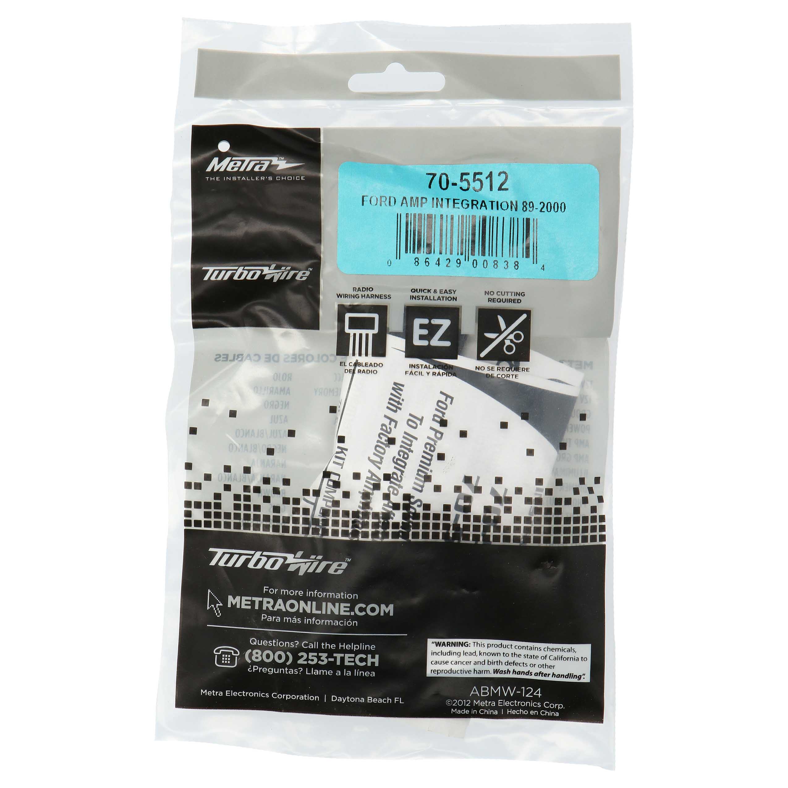 Amp Integration Harness - Fits Ford 1989-2000