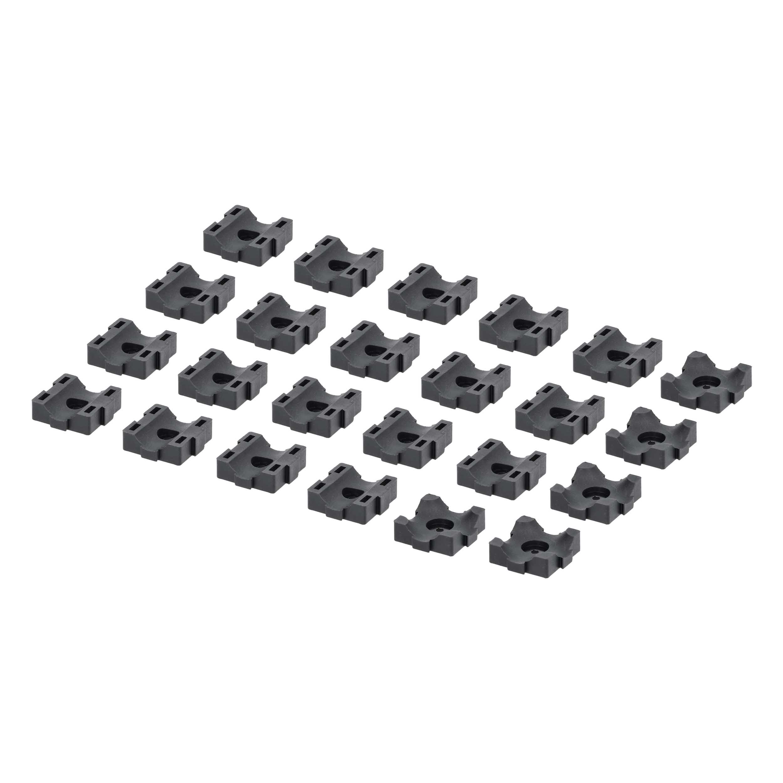 100-Piece 4GA to 1/0GA Modular Cable Management Clamp Set