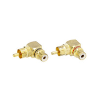 Raptor Pro Series RCA Barrel Connector | Male to Female | Right Angle