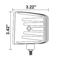 Cube Flood Light - 3 Inch, 6 LED, 2-Pack with Harness