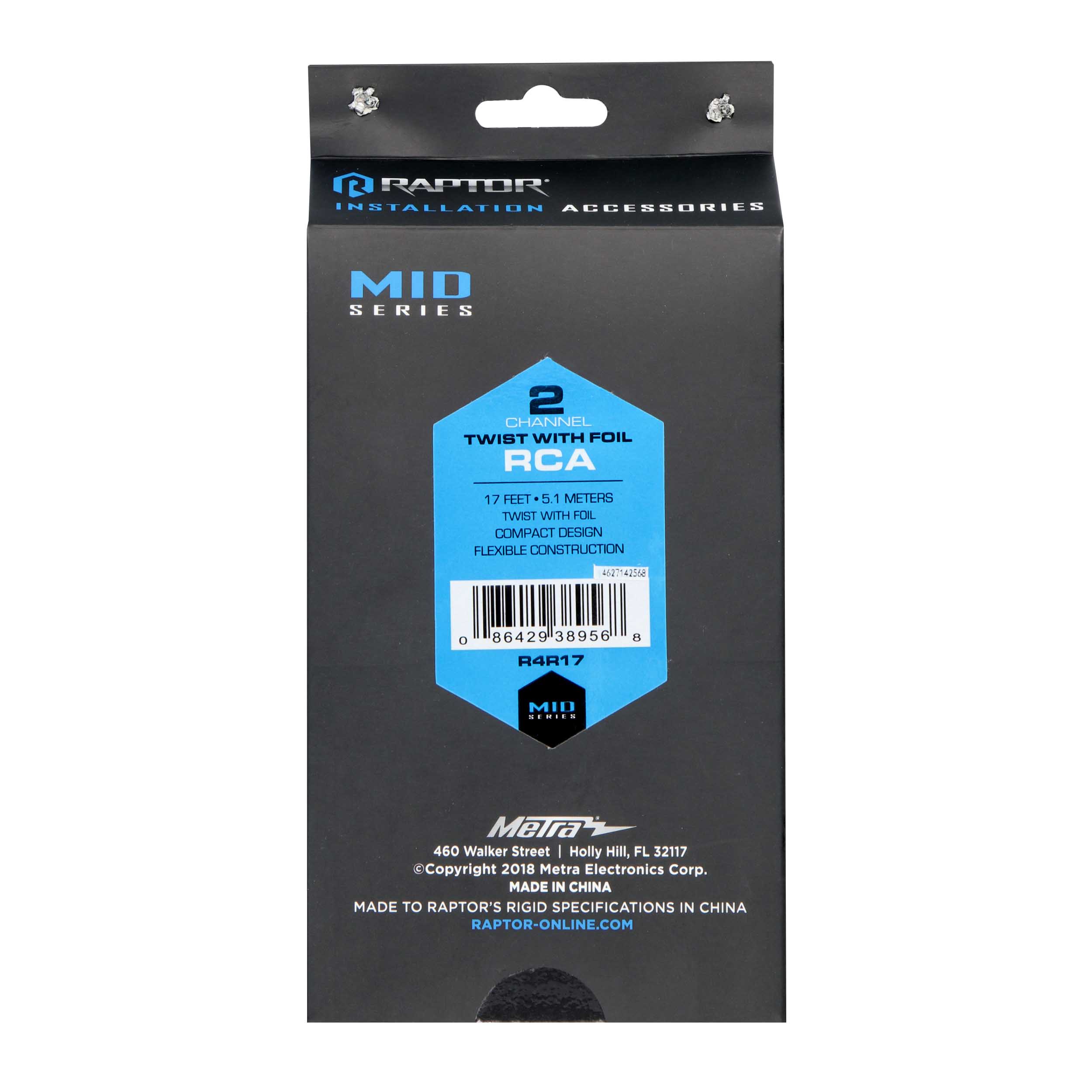 RCA 2-Channel Audio Cable - Mid Series 17 Feet