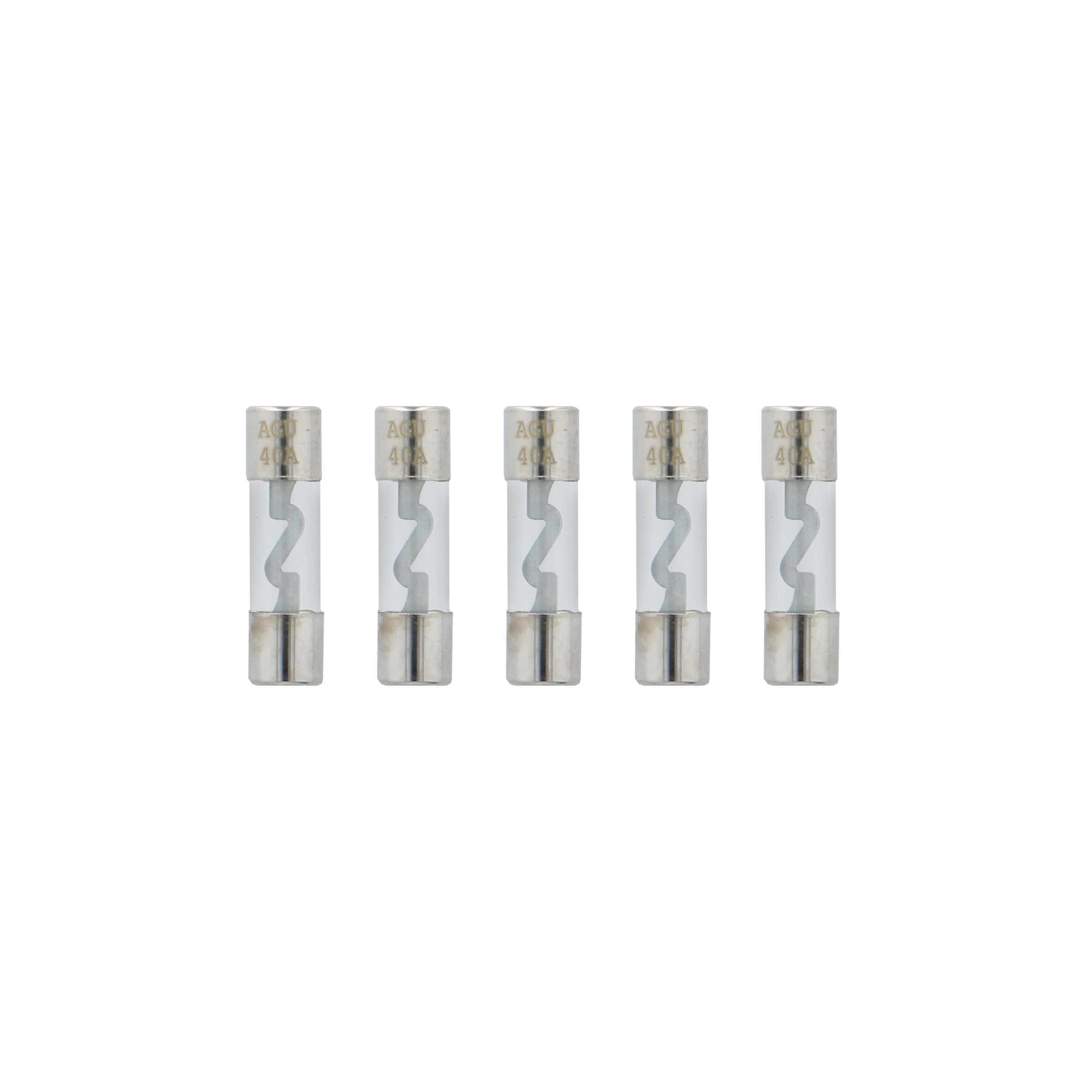 40 AMP AGU Fuses Nickel Plated - MID SERIES - 5 PK