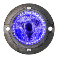 Hidden Strobe Blue Marker Lights - 1 Inch, 9 LED