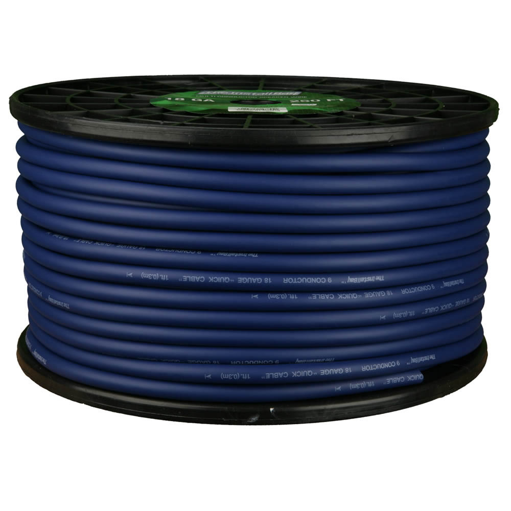 All Copper Multi 9 Conductor Cable 18 GA Color Coded - 250FT