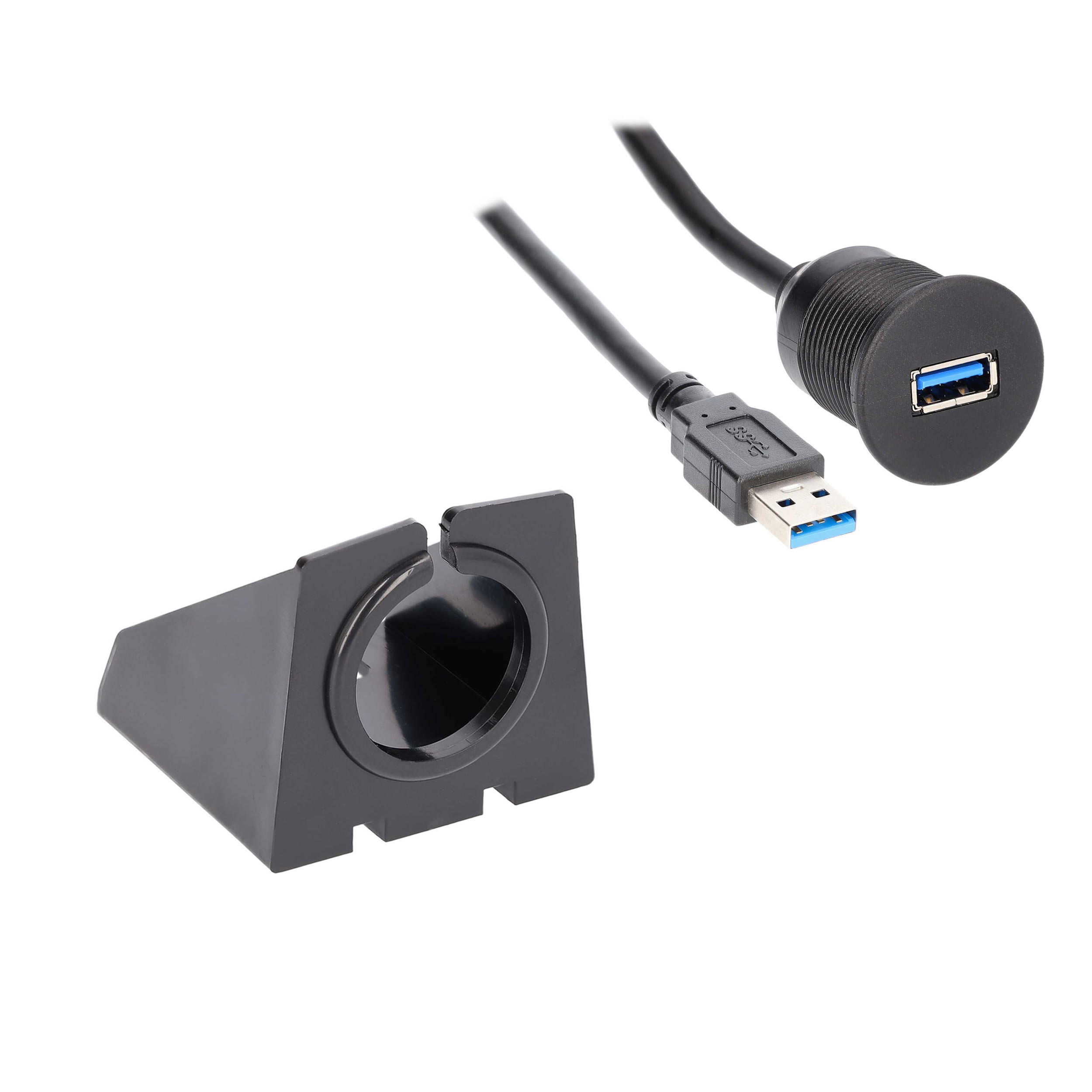 USB 3.0 Charge And Data Flush Mount - Retail Pack