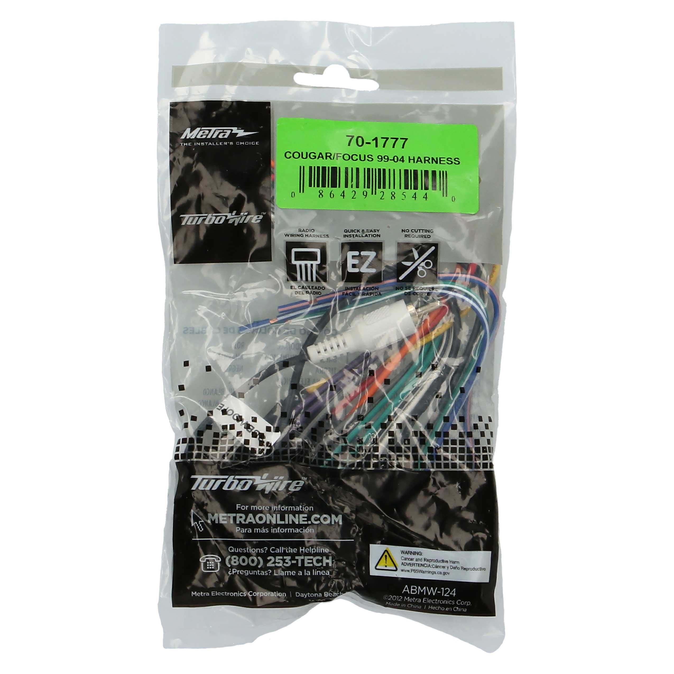 Radio Replacement Harness - Fits Ford/Mercury 1999-2004