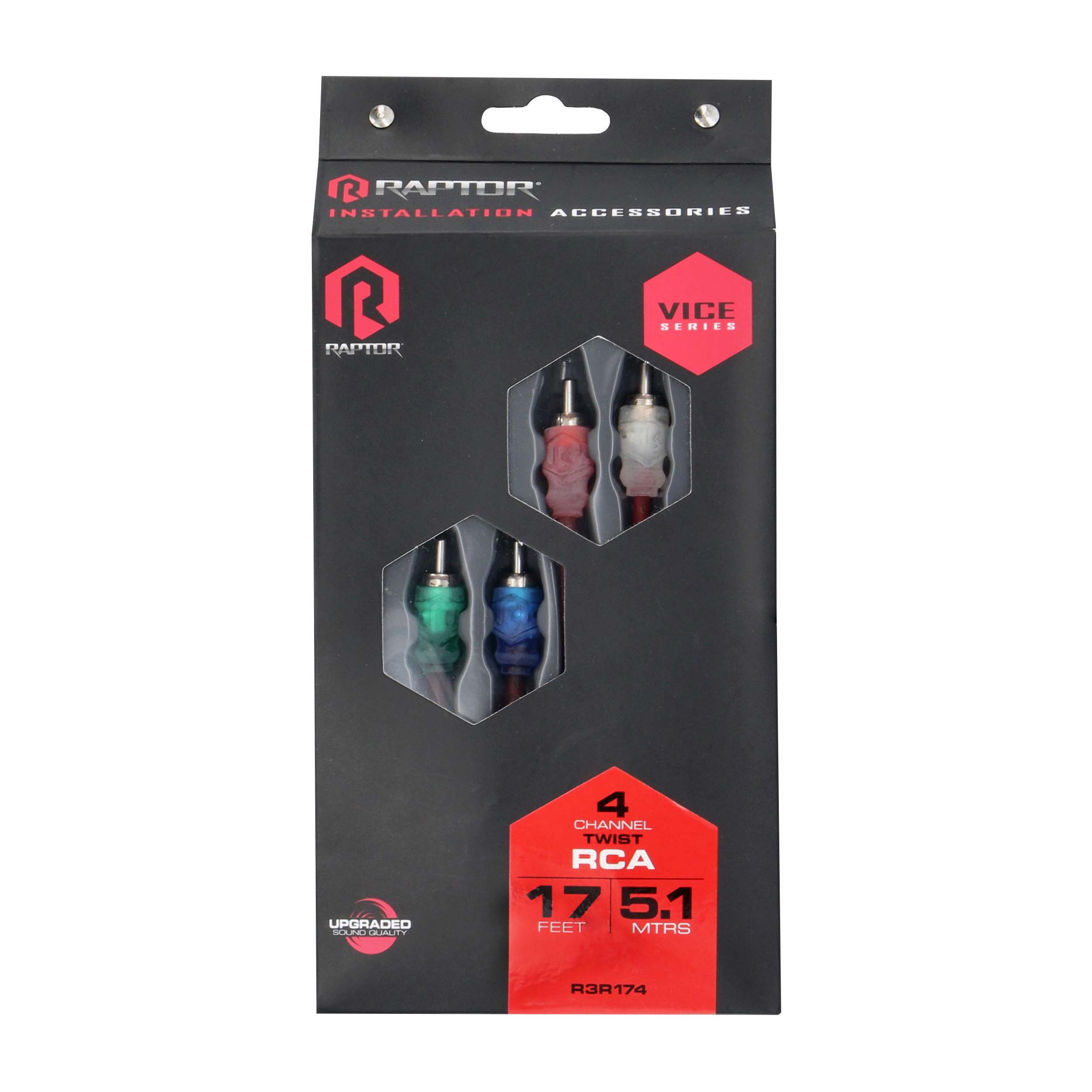 RCA 4-Channel Audio Cable - Vice Series 17 Feet