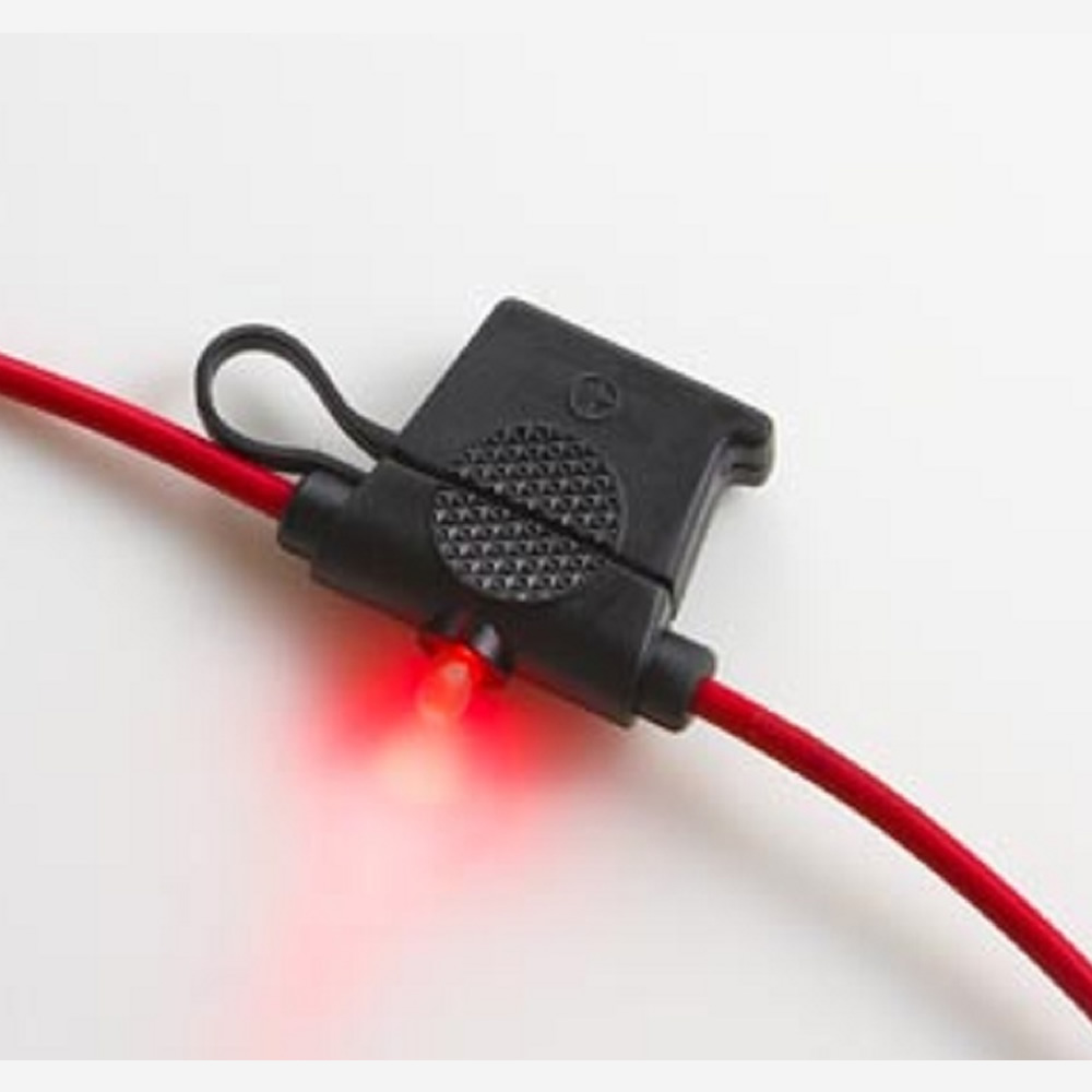 In-line Fuse Holder With Indicating LEDs - Regular Fuses
