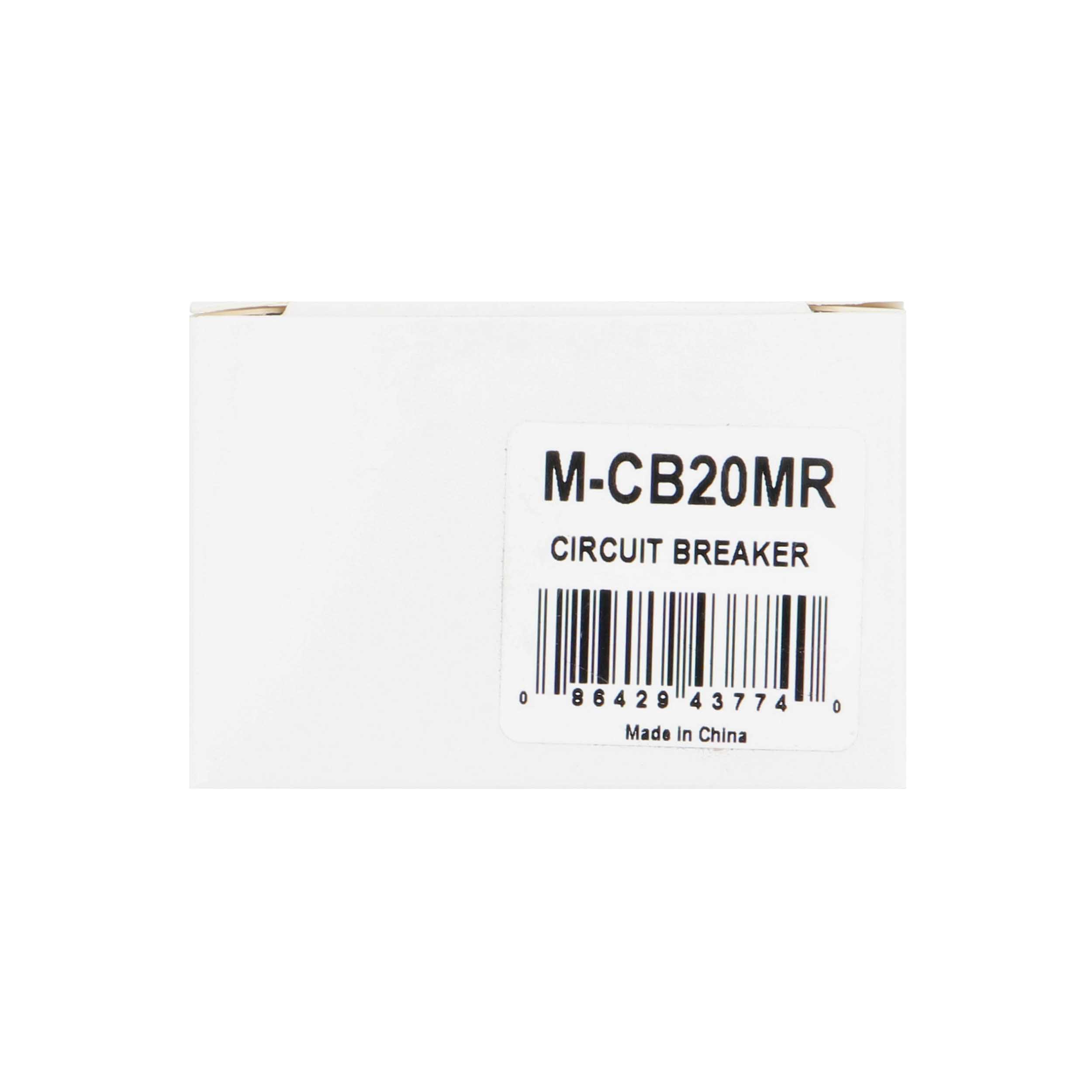 20A Mini Circuit Breaker Manual Reset