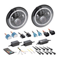 7” LED Headlights with RGB Halo - Fits Select Jeep Wrangler