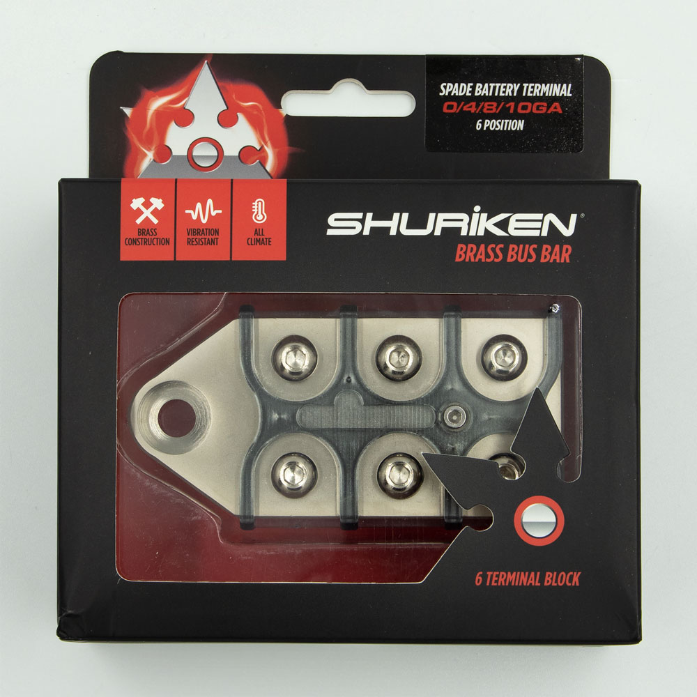 Shuriken Brass Bus Bar Plate for Ring Terminals