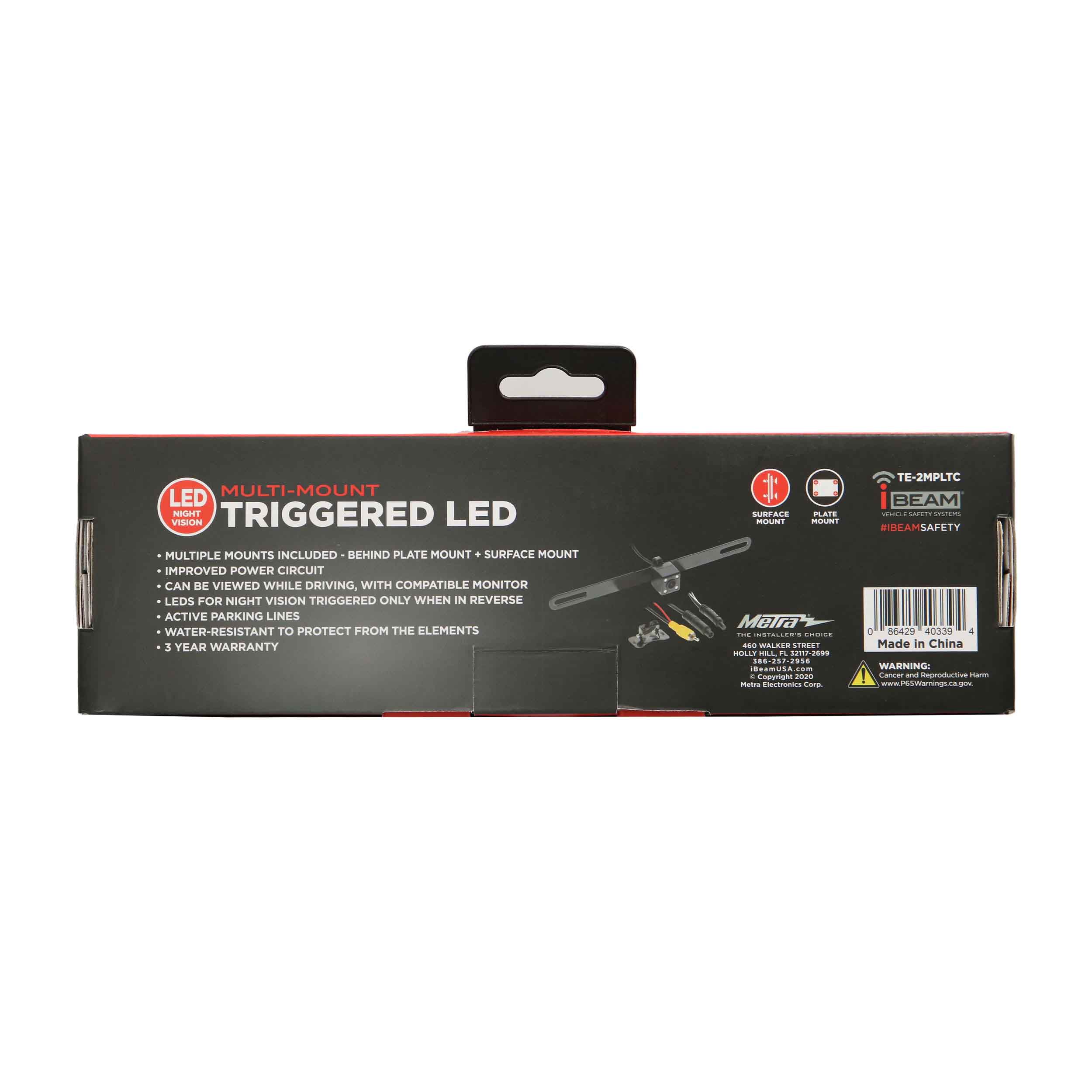 LED Accessory Camera With Multi-Mounts & Active Parking Line