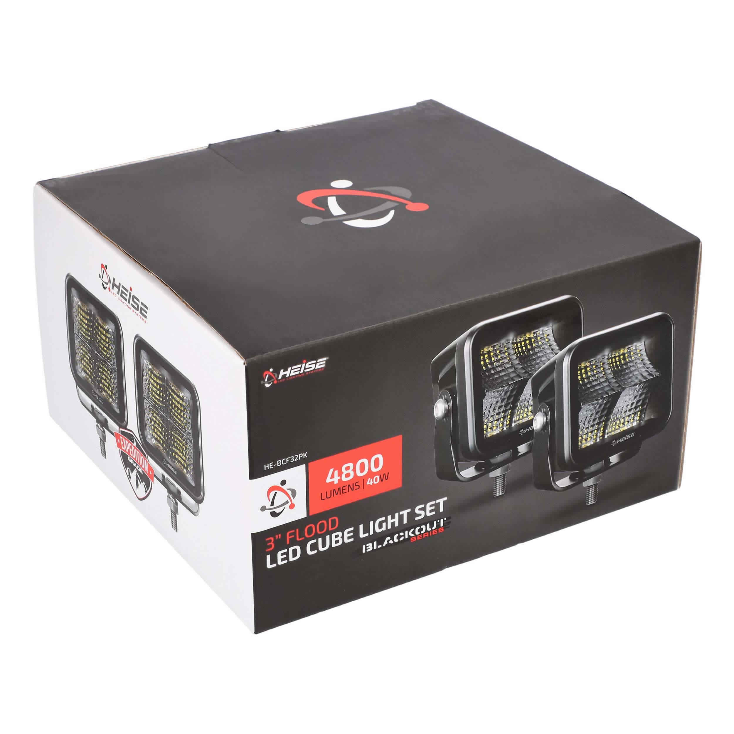 Blackout 3" - 4 LED Flood Cube - 2 Pack