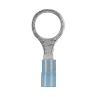 Blue Nylon Ring Terminals 16-14 GA 3/8 inch - Package of 100