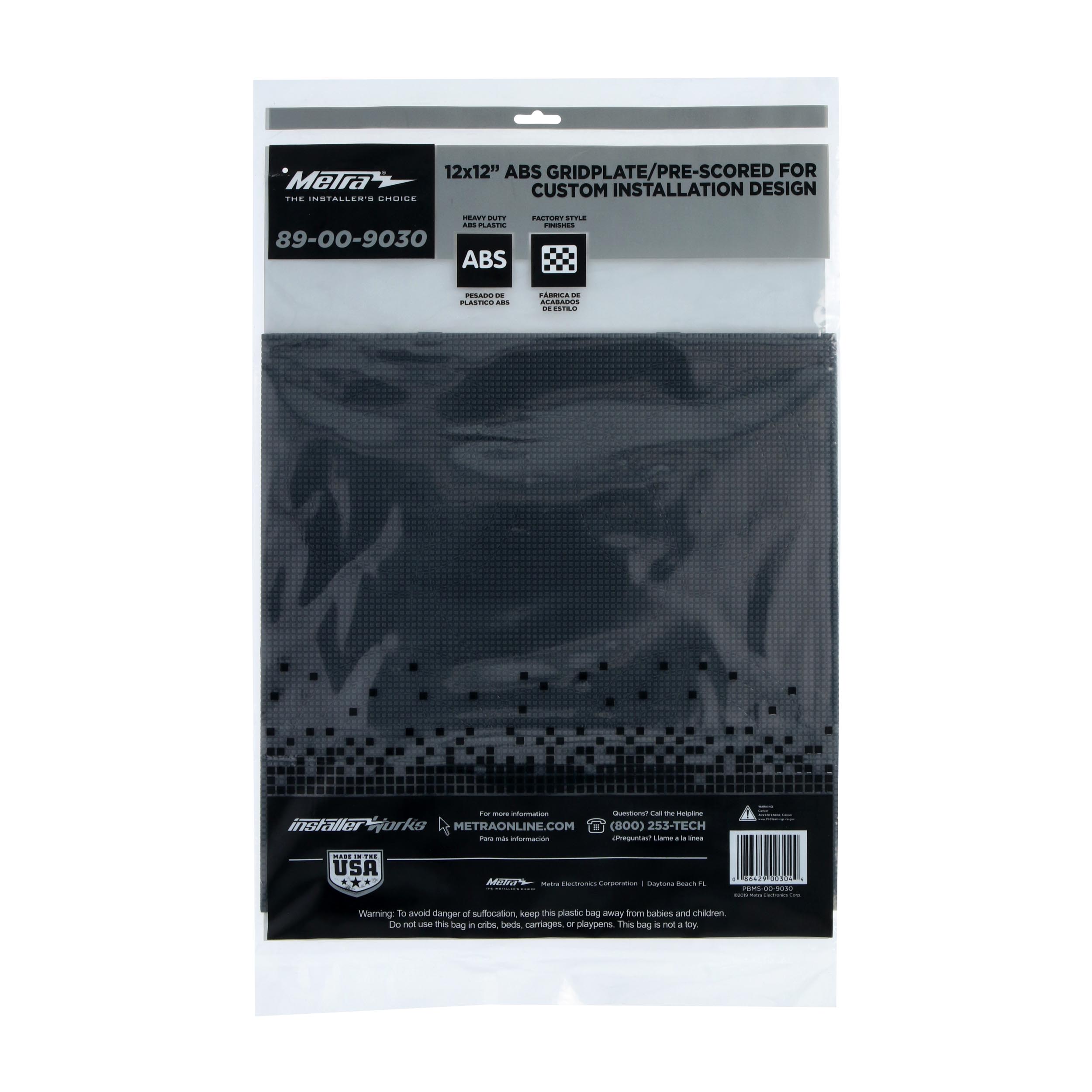 ABS GRIDPLATE 12 X 12 EA 1 SHEET - 12 INCH X 12 INCH