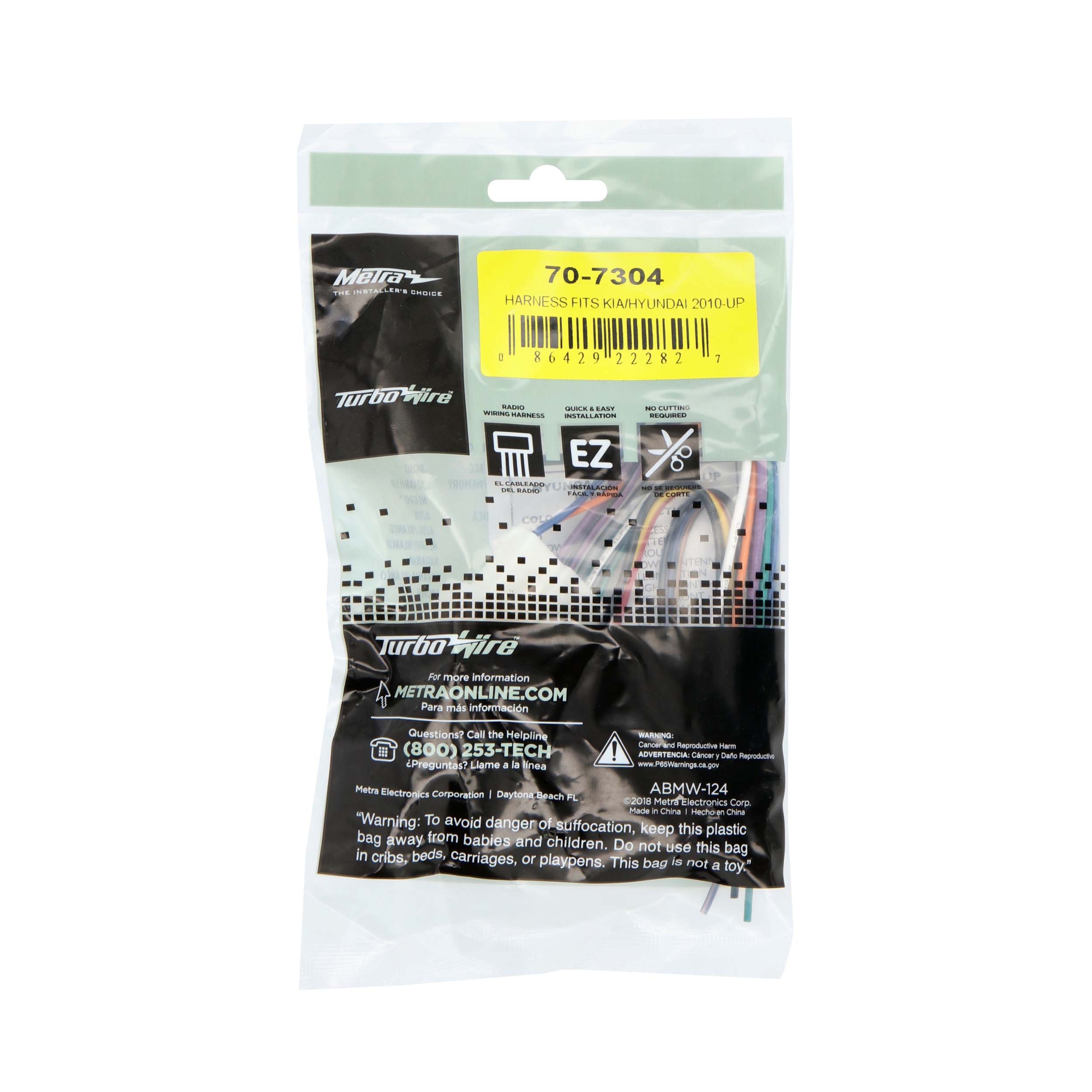 Radio Replacement Harness - Fits Hyundai / Kia 2010-2019