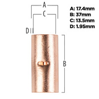 2/0 GA COPPER BUTT - 10PK