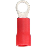 Red Vinyl Ring Terminal 22-18 Gauge #10 - Package of 100