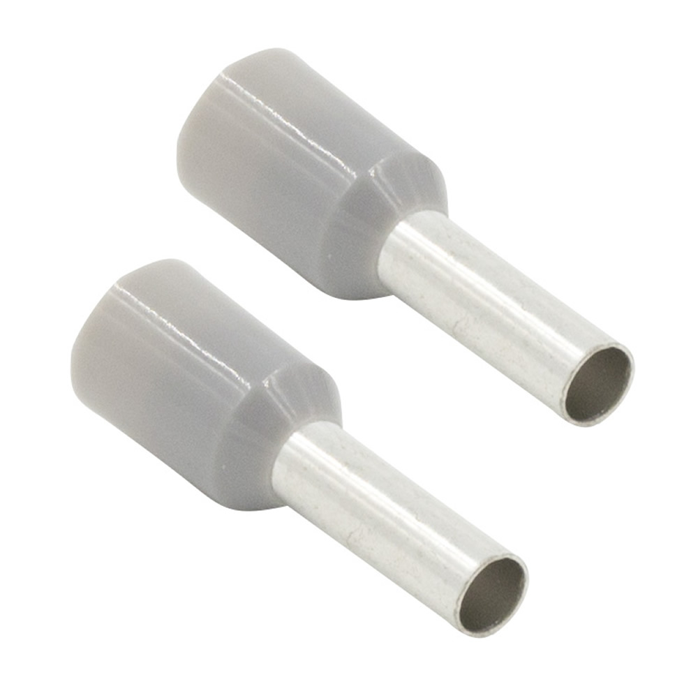 Gray 14 GA Ferrules - Package of 100