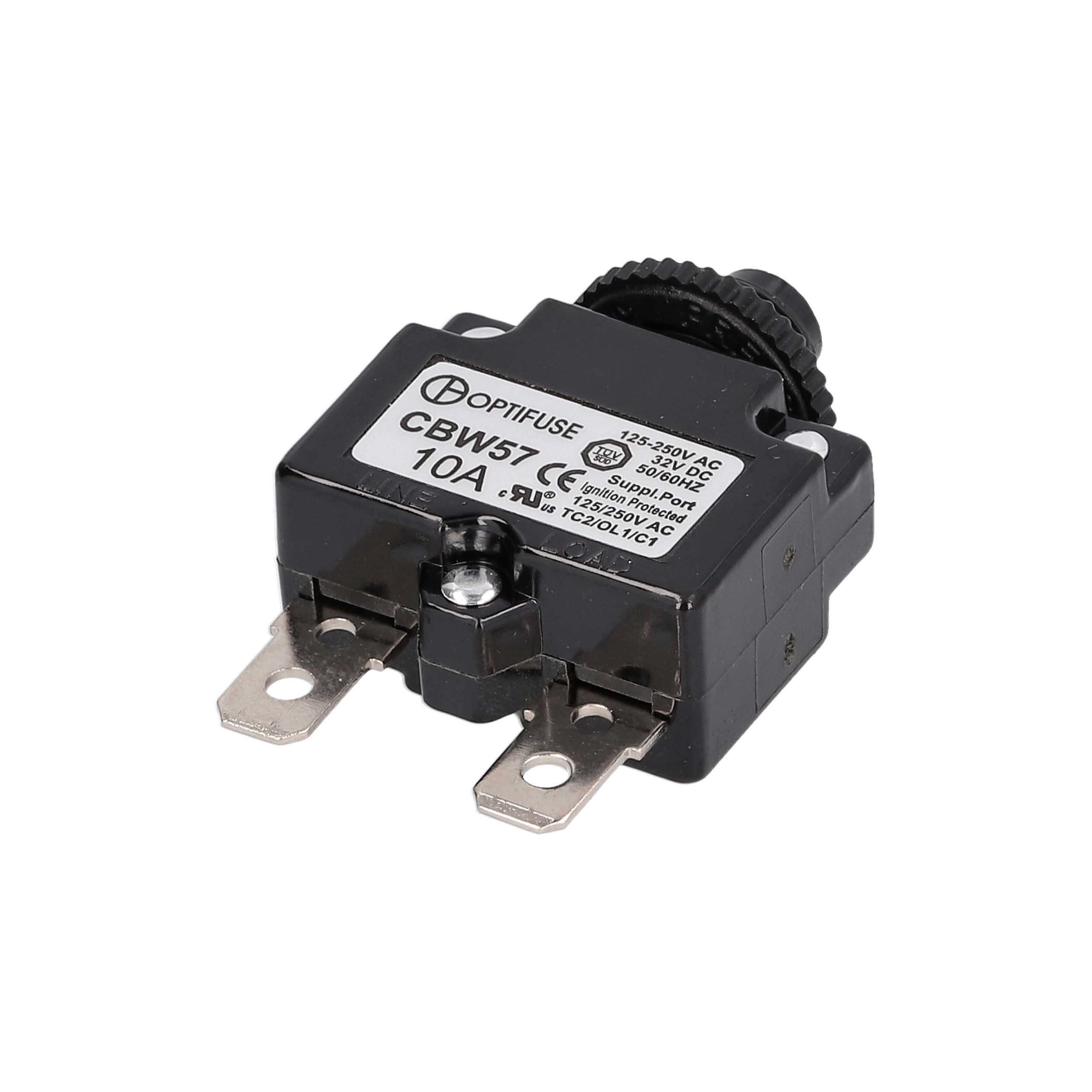 Miniature Line-Voltage Circuit Breaker -  10 Amp