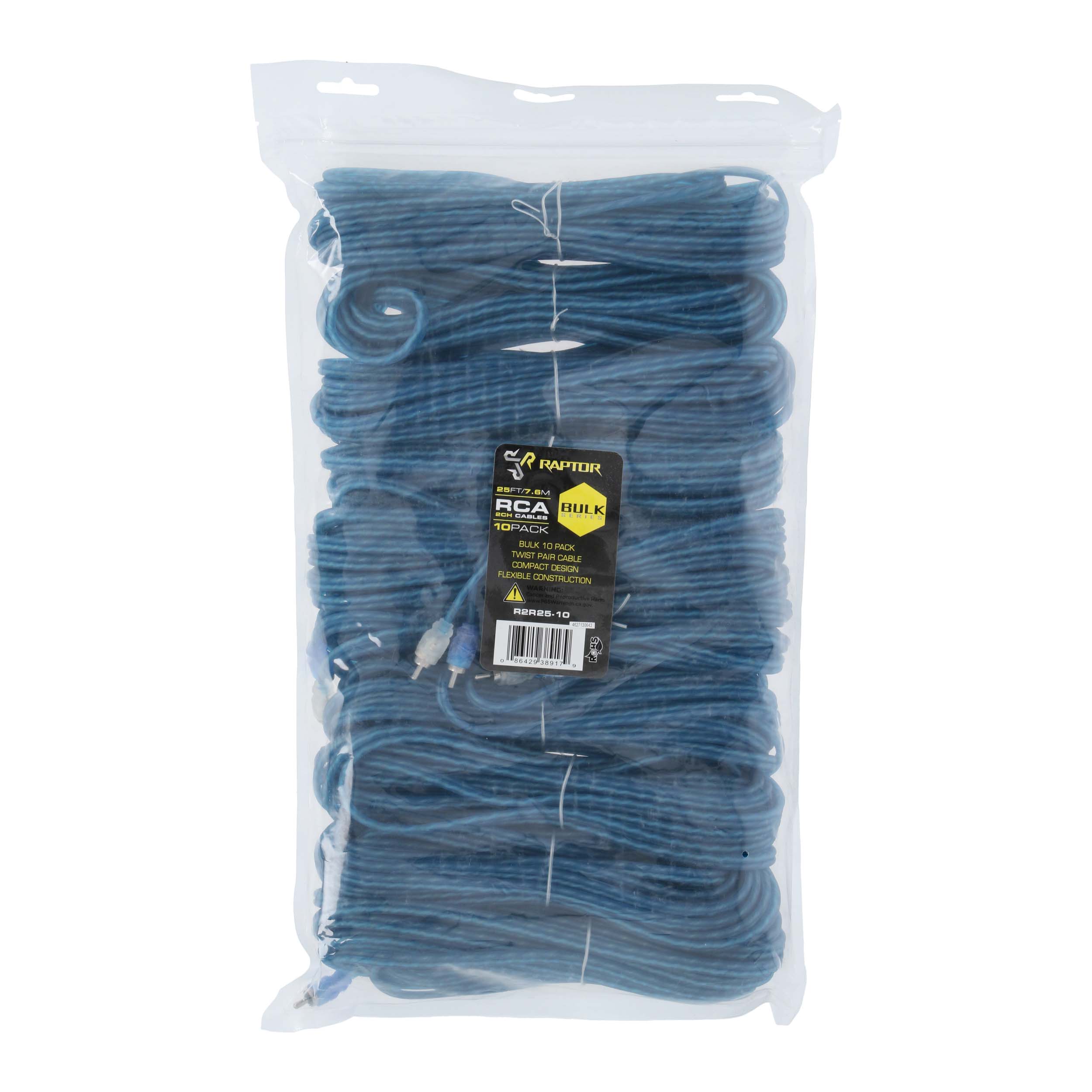 RCA 2-Channel R2 Audio Cable - Bulk Series 25 Feet