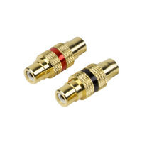 Raptor Pro Series RCA Barrel Adapter | Female to Female | 2 Pack