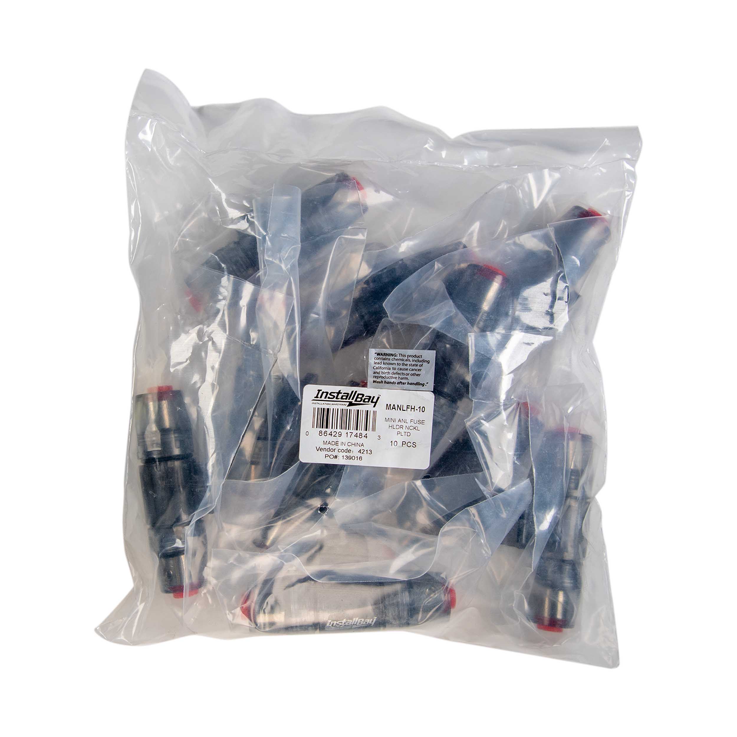 Mini ANL Nickel Fuse Holder 4/8GA 5/16th Stud - 10 Per Bag