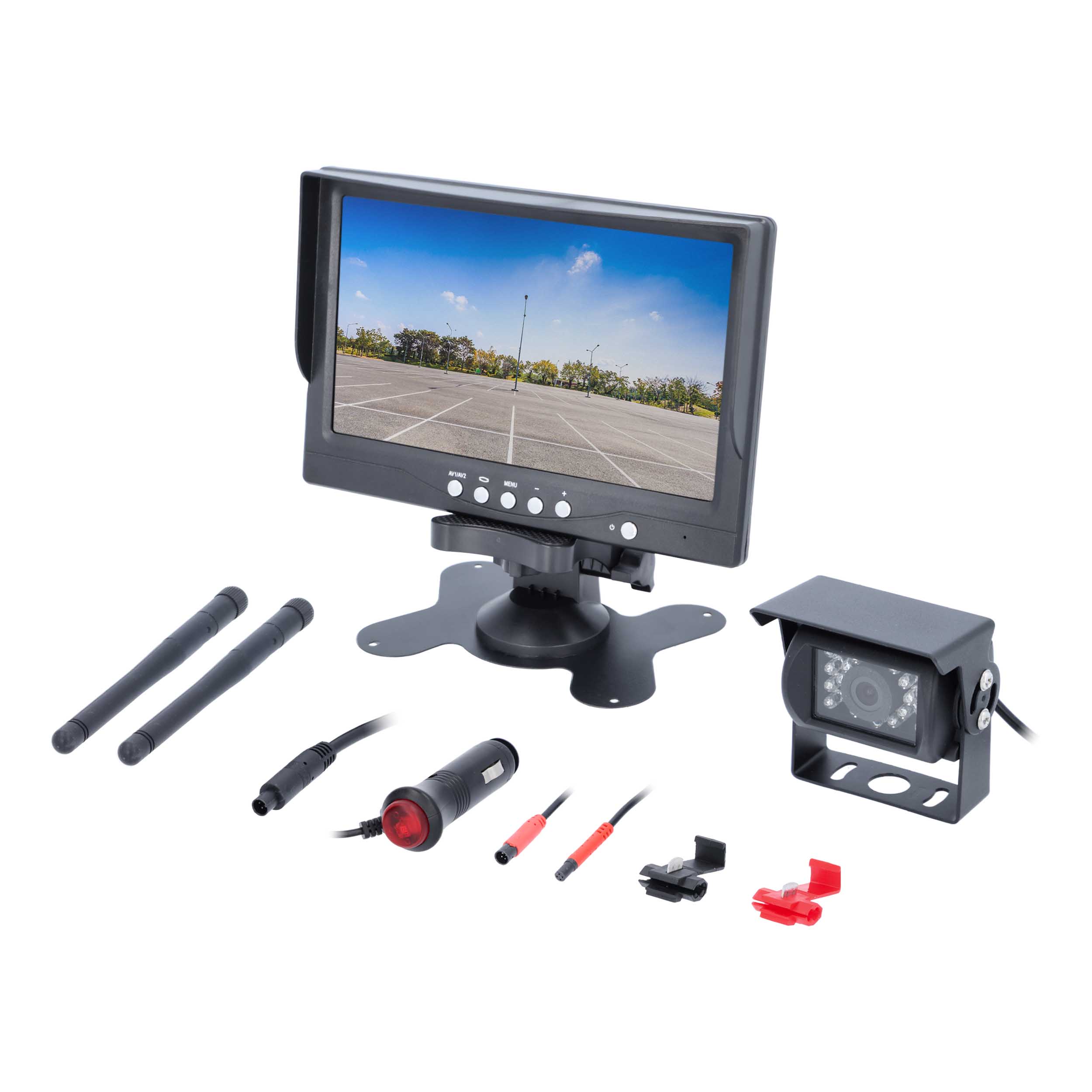 Universal Wireless 7” Monitor and Commercial Camera