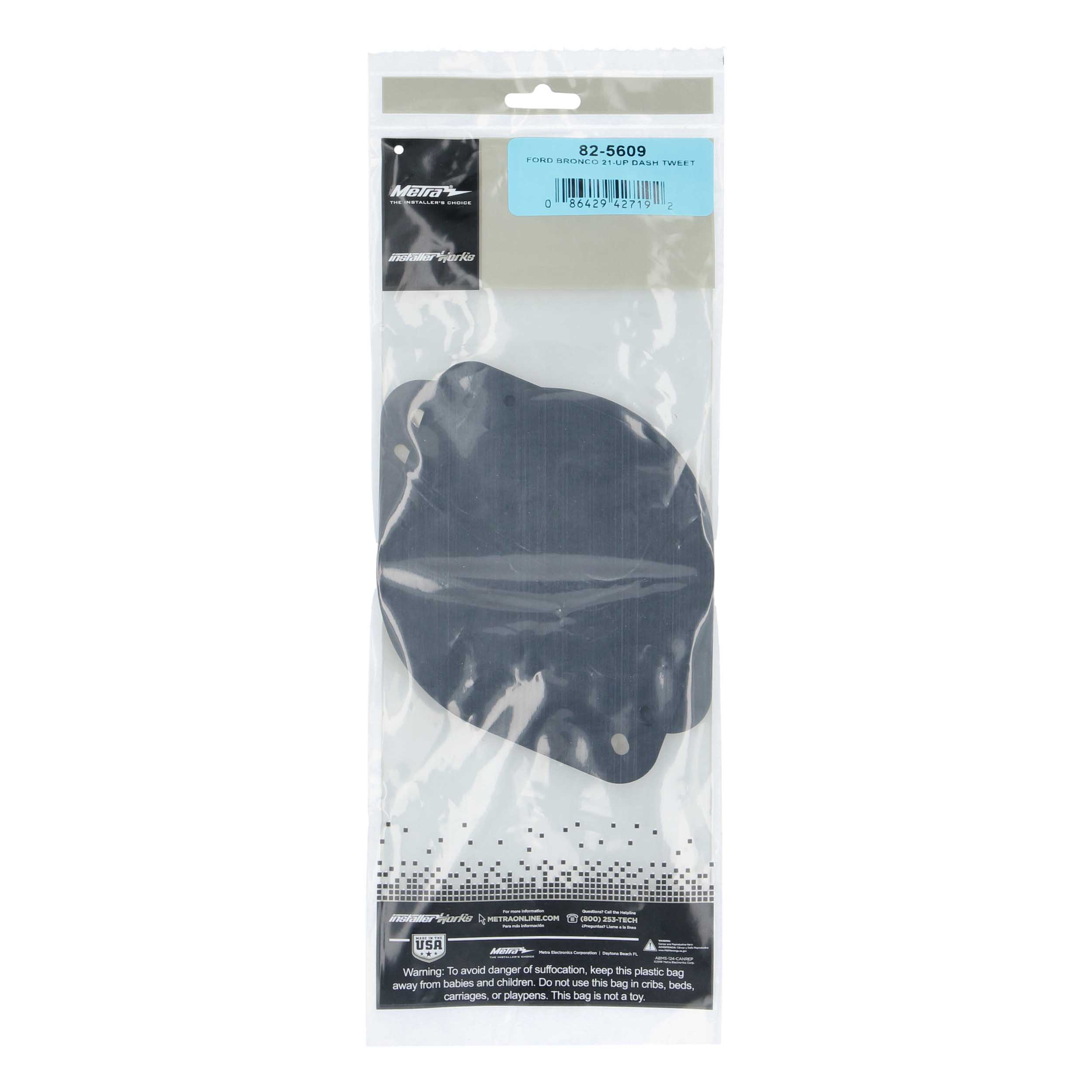 Dash-Mount Tweeter Plate - Fits Ford Bronco 2021-Up