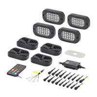 RGB Wide Angle Rock Light Kit - 4 Pack