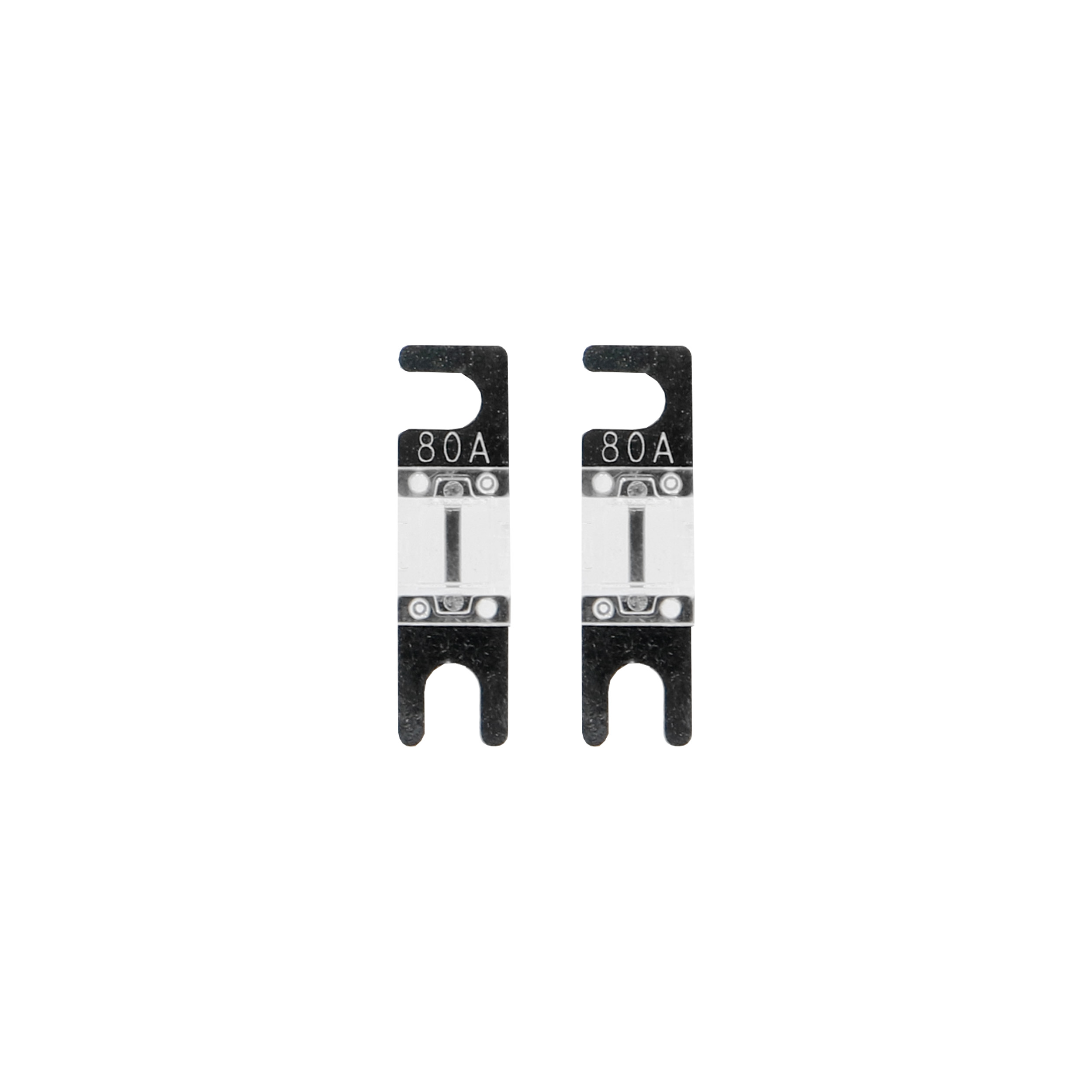 80 AMP Mini ANL Fuses Nickel Plated - MID SERIES - 2 PK