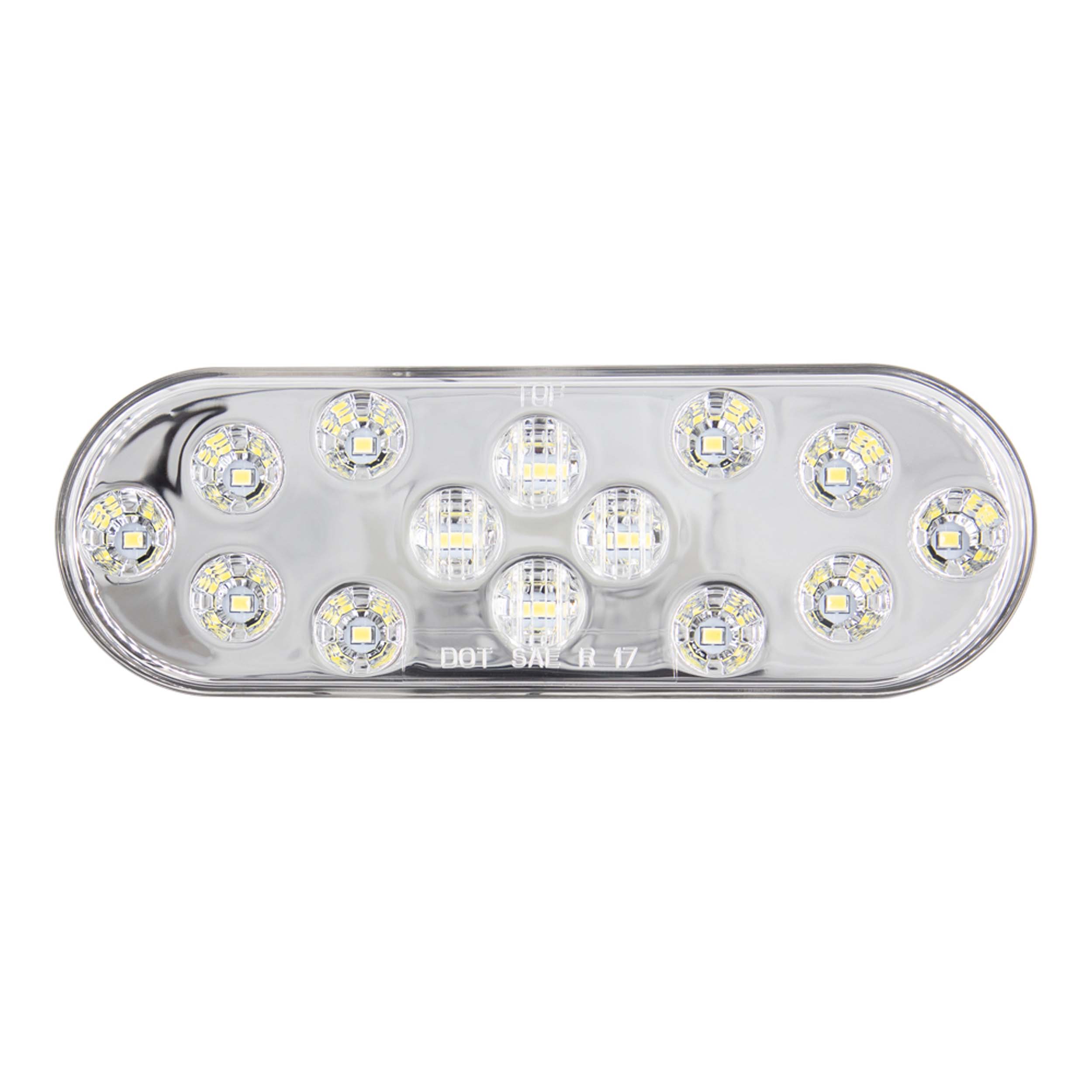 Oval White Light - 6 Inch, 14 LED