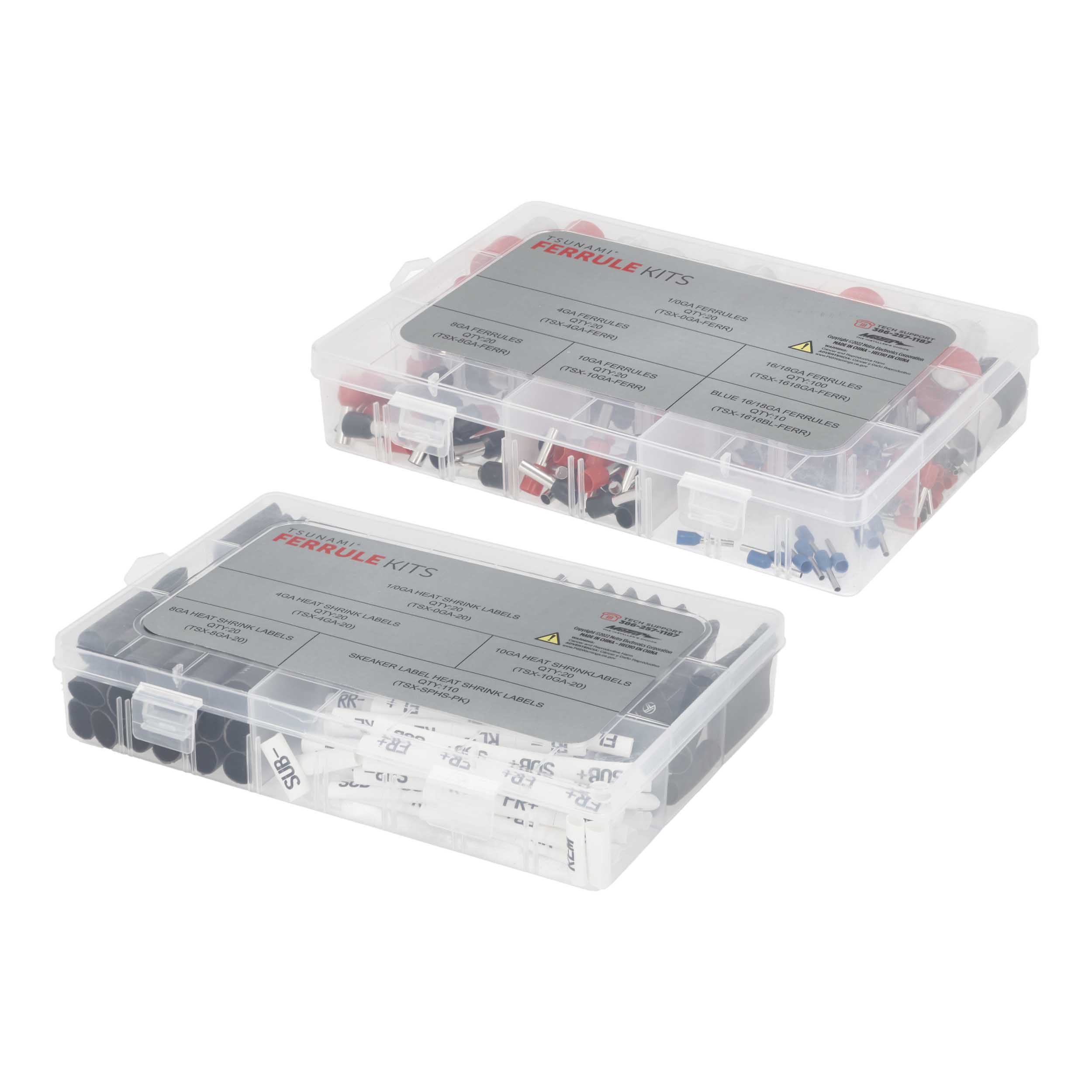 Clean Wire Installation Heat Shrink Label and Ferrule Kit