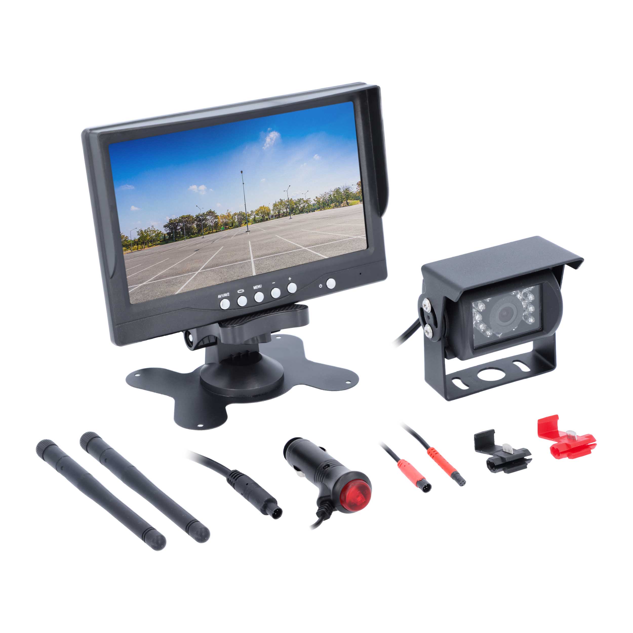 Universal Wireless 7” Monitor and Commercial Camera