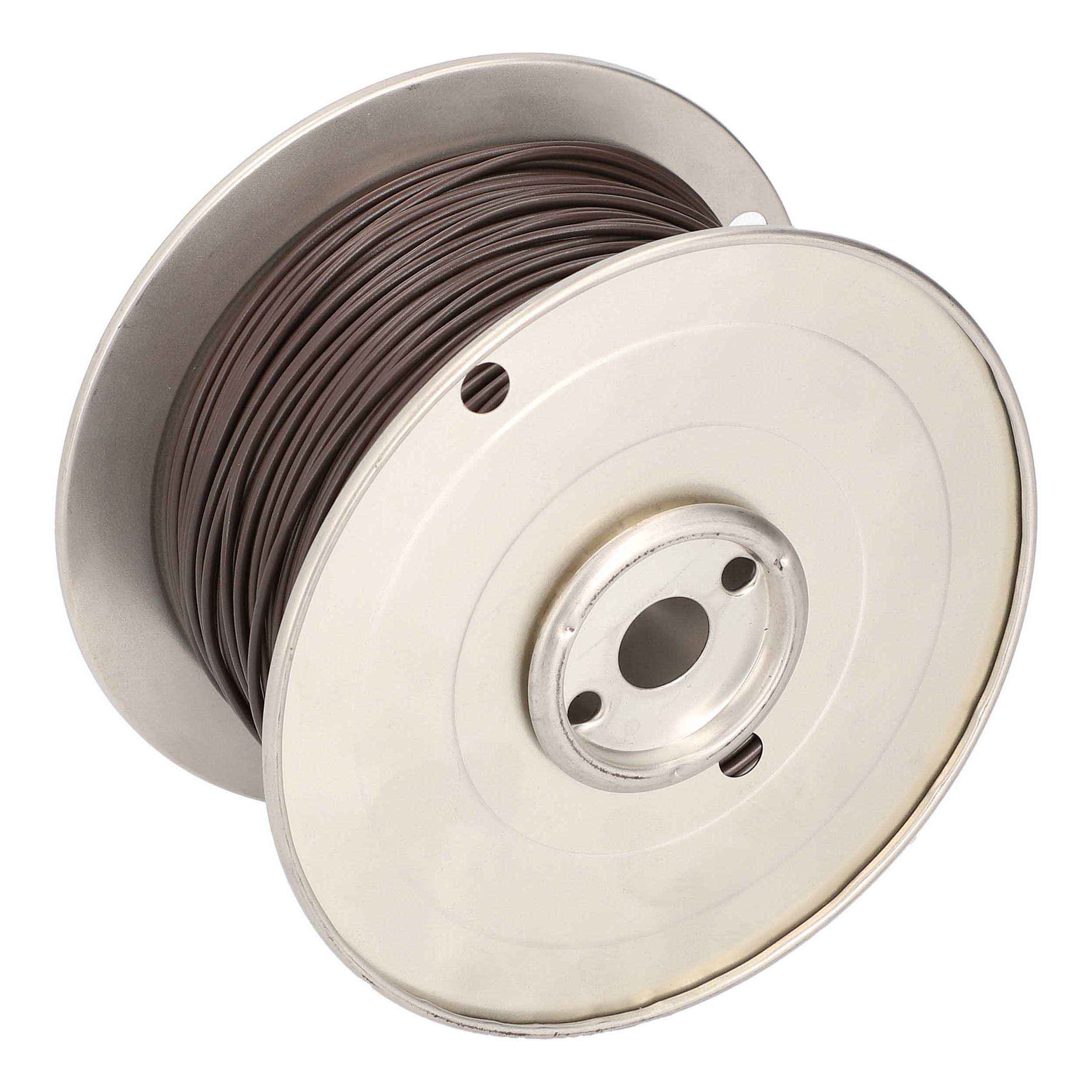18 GA US GPT ALL COPPER PRIMARY WIRE BROWN - Coil of 500 FT