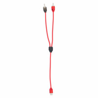 V6 2-Channel RCA Y Cable | 1 Female to 2 Male | 10 in
