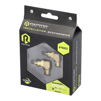 Raptor Pro Series RCA Barrel Connector | Male to Female | Right Angle