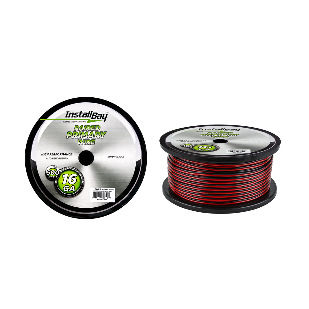 Speaker Wire 16 Gauge All Copper Red-Black Paired Coil - 500