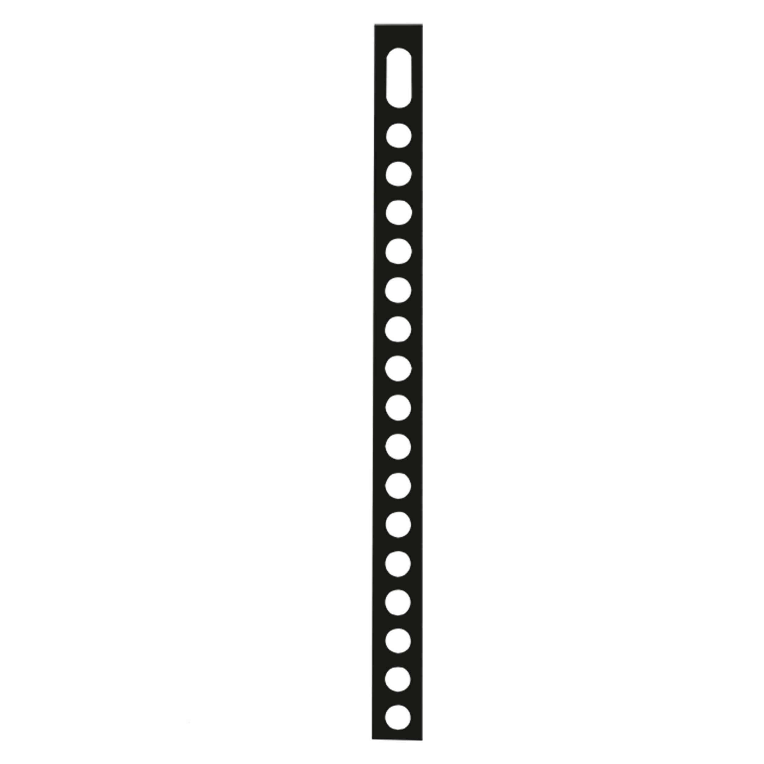 Metal Mounting Backstrap 9 Inch Black Powder Coated - Each