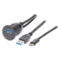 USB + USB-C Charge And Data Flush Mount - Retail Pack