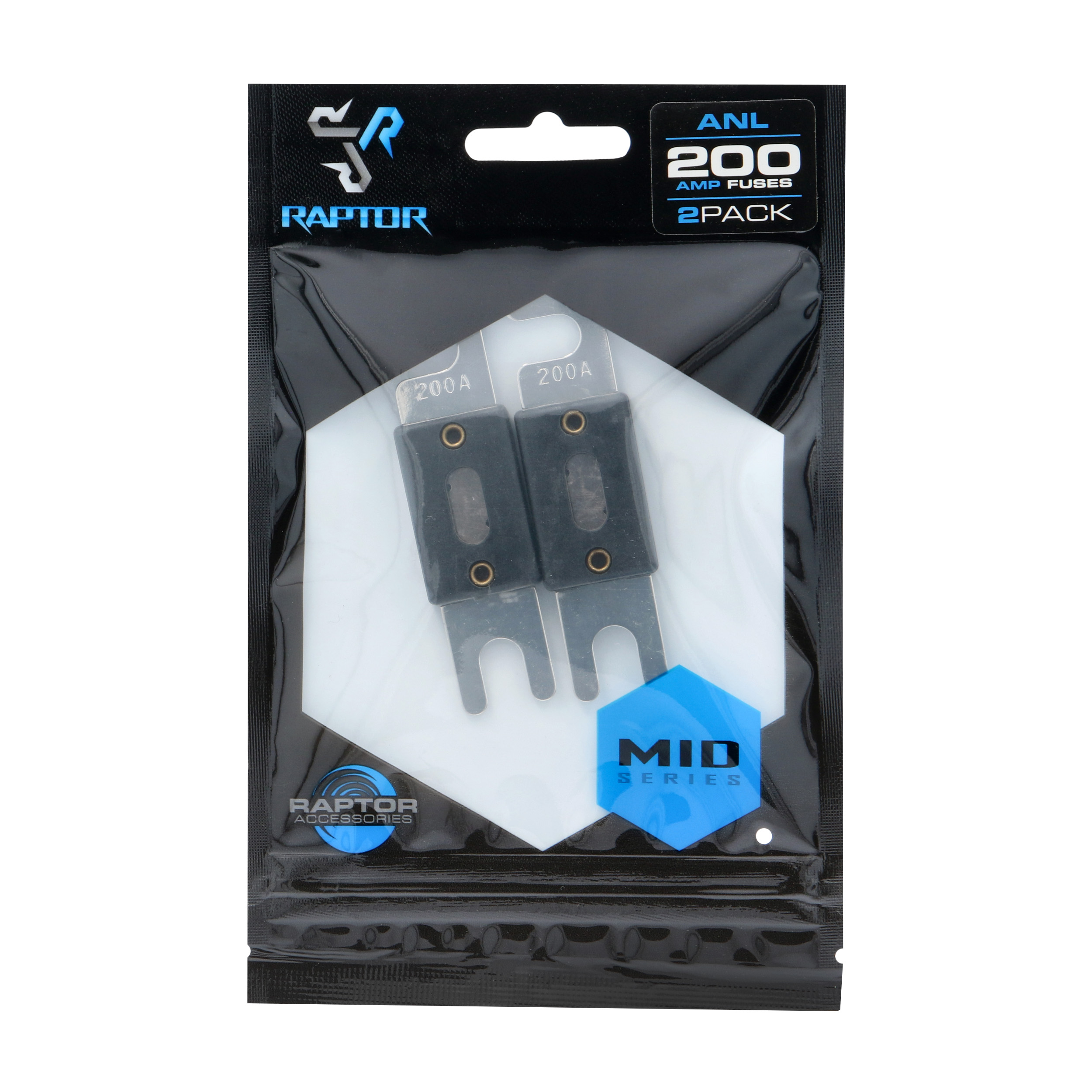 200 AMP ANL Fuses Nickel Plated - MID SERIES - 2 PK