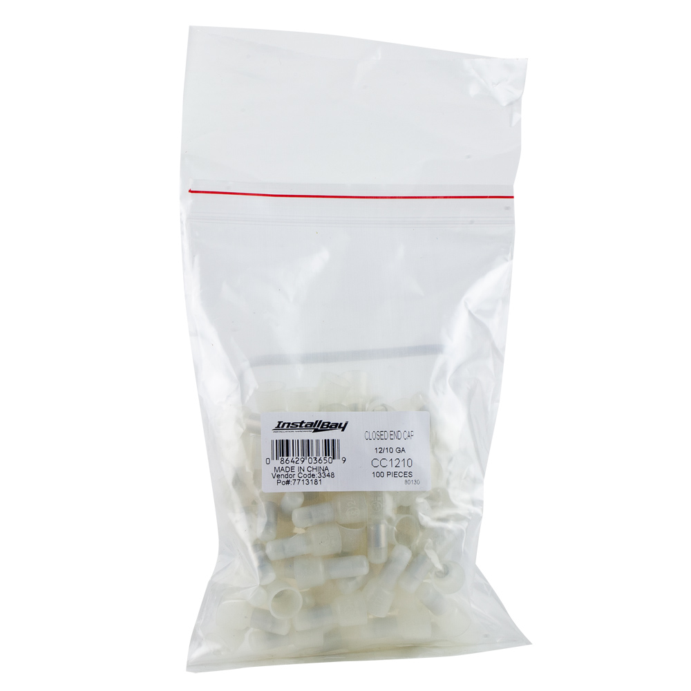 Crimp Cap Nylon 12-10 Gauge - Package of 100