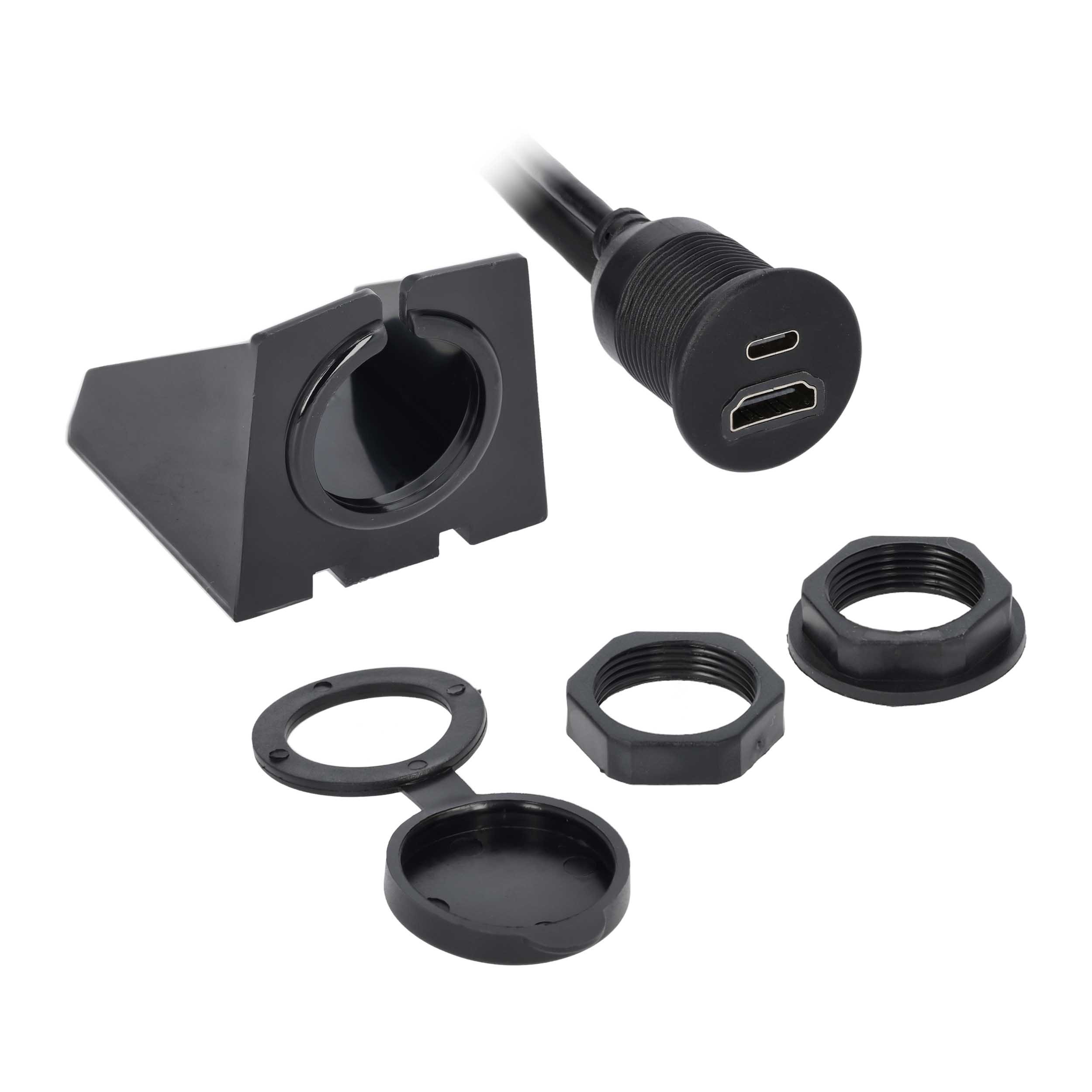 Input Type C/HDMI To Output Type C/HDMI "D" Ext Cable 3'